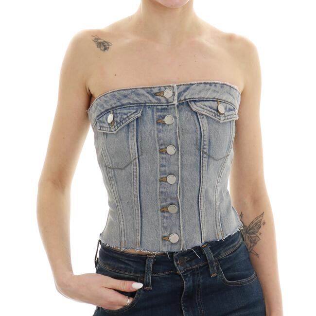 TOP CARLI TUBE DR DENIM - Mad Fashion | img vers.1300x/